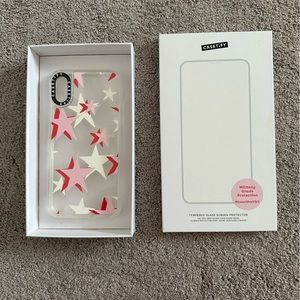 NWT Casteify Star Phone Case iPhone 11 Pro, X, or XS and Screen Protector Preppy